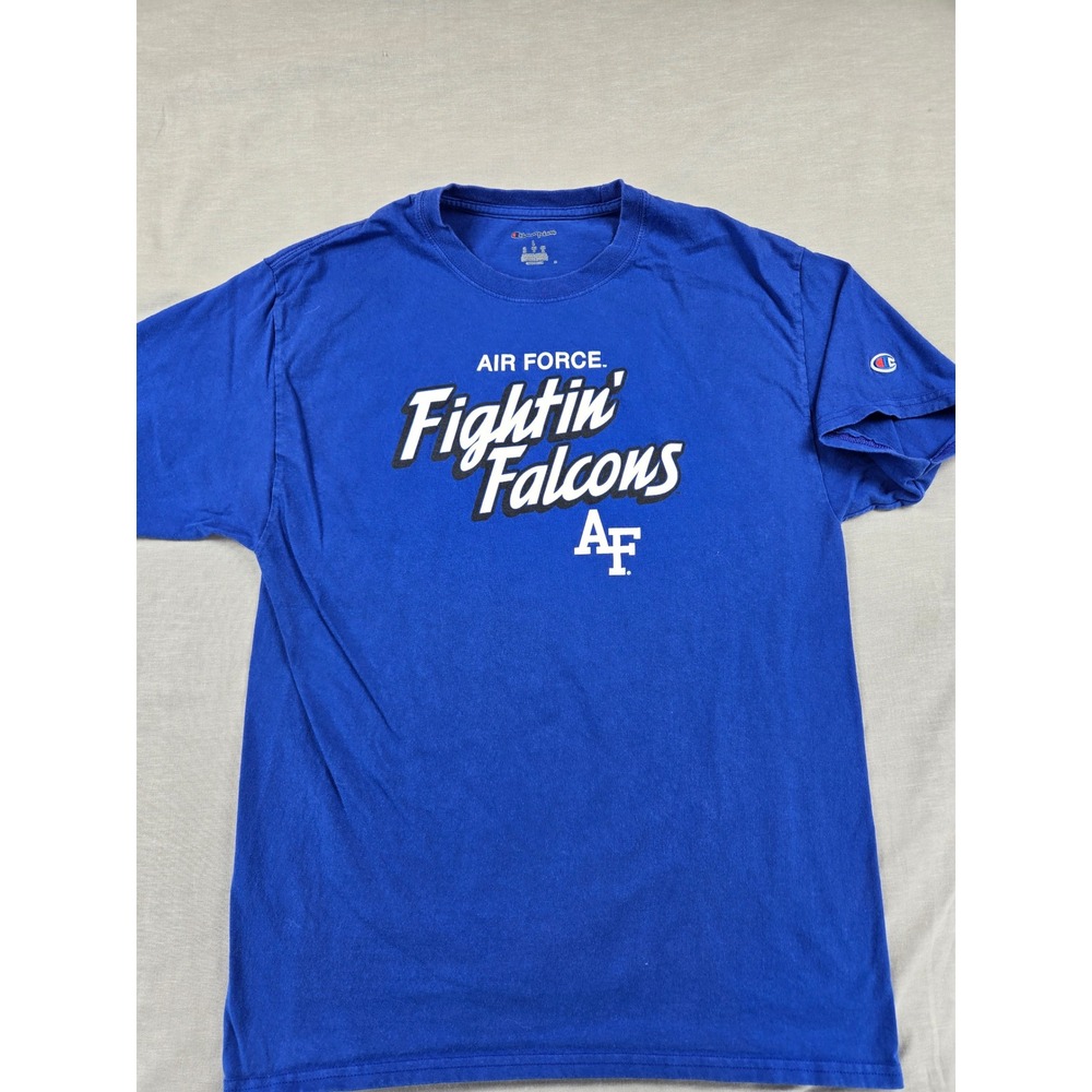 Champion Mens Air Force Fightin Falcons Graphic T-Shirt Blue Large L‎ 2435